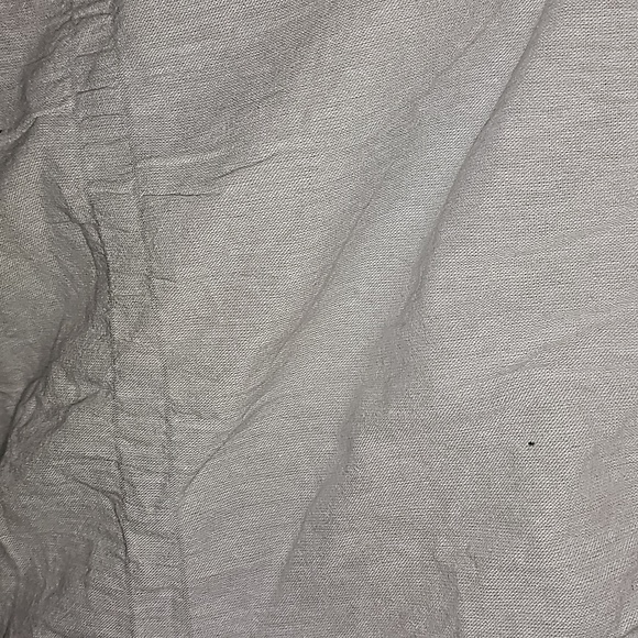 Two seersucker threshold standard grey pillow shams - Picture 7 of 7